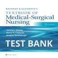 Test Bank for Brunner and Suddarth's Textbook of Medical-Surgical Nursing 15th Edition Hinkle